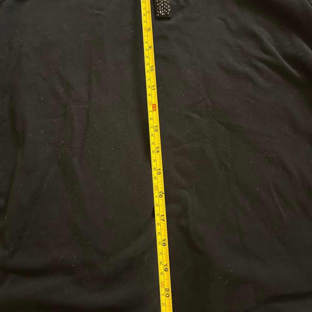 Chico’s Embellished Tunic Black Size 2 classic long sleeve stretchy fabric - Picture 11 of 11